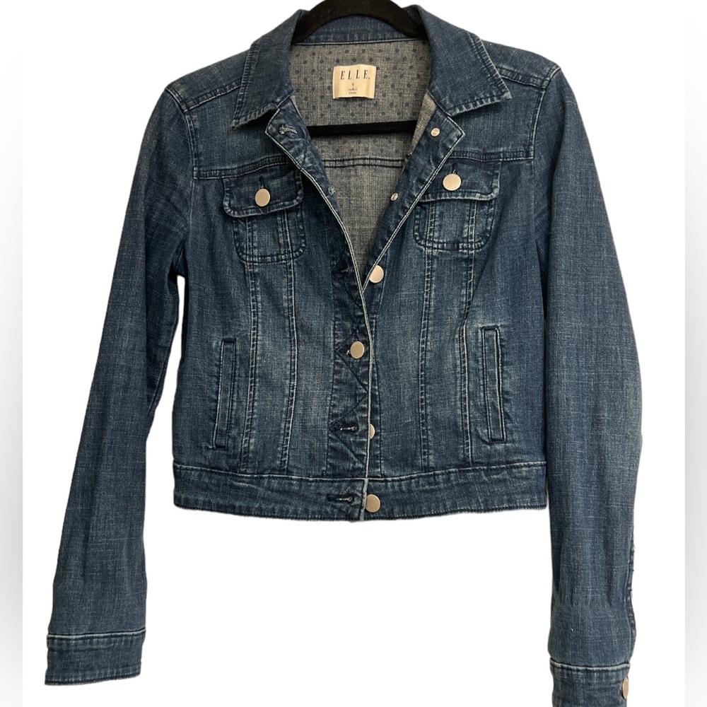 Elle • Dark wash denim jacket